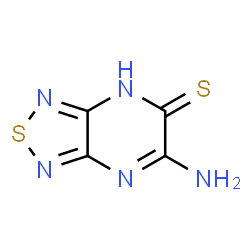 [1,2,5]Thiadiazolo[3,4-b]pyrazine-5(3H)-thione,6-amino-(9CI)结构式