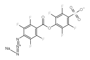 4-AZIDO-2,3,5,6-TETRAFLUOROBENZOIC ACID STP ESTER SODIUM SALT Structure