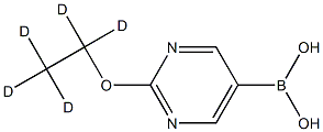 (2-(ethoxy-d5)pyrimidin-5-yl)boronic acid结构式