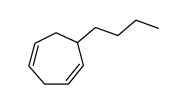 6-butyl-1,4-cycloheptadiene Structure