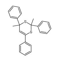 2,4-Dimethyl-2,4,6-triphenyl-4H-[1,3]dithiin Structure