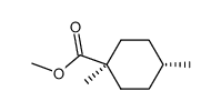 methyl (E)-1,4-dimethyl cyclohexane carboxylate结构式