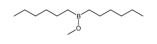 methyl dihexylborinic ester Structure
