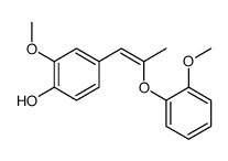 2-methoxy-4-[2-(2-methoxyphenoxy)prop-1-enyl]phenol Structure