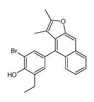 2-bromo-4-(2,3-dimethylbenzo[f][1]benzofuran-4-yl)-6-ethylphenol Structure