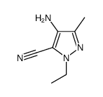 1H-Pyrazole-5-carbonitrile,4-amino-1-ethyl-3-methyl-(9CI) Structure