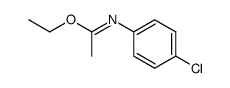 Ethyl N-(p-chlorophenyl)acetimidate结构式