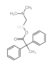 Benzeneacetic acid, a-methyl-a-phenyl-, 2-(dimethylamino)ethylester, hydrochloride (9CI)结构式