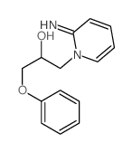 1(2H)-Pyridineethanol,2-imino-a-(phenoxymethyl)-结构式