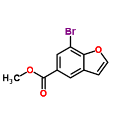 methyl 7-bromo-1-benzofuran-5-carboxylate结构式