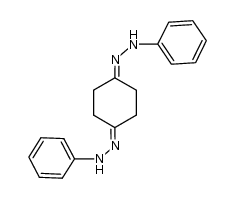 cyclohexane-1,4-dione bis(phenylhydrazone) Structure