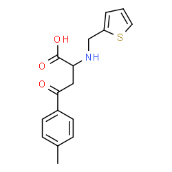 4-(4-Methylphenyl)-4-oxo-2-[(2-thienylmethyl)amino]butanoic acid Structure