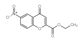 6-硝基-4-氧代-4H-1-苯并吡喃-2-羧酸乙酯结构式