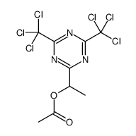 1-[4,6-bis(trichloromethyl)-1,3,5-triazin-2-yl]ethyl acetate结构式