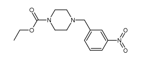 1-Ethoxycarbonyl 4-(3-nitrobenzyl)-piperazine Structure