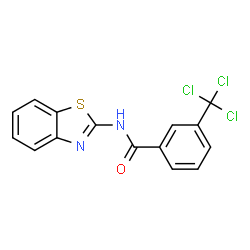 N-(1,3-Benzothiazol-2-yl)-3-(trichloromethyl)benzamide结构式