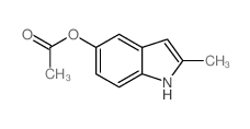 1H-Indol-5-ol,2-methyl-, 5-acetate Structure