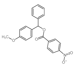 [(4-methoxyphenyl)-phenyl-methyl] 4-nitrobenzoate structure
