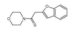 4-(1-benzofuran-2-yl-thioacetyl) morpholine Structure
