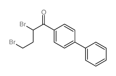 2,4-dibromo-1-(4-phenylphenyl)butan-1-one结构式