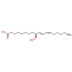 13(S)-氢过氧化十八烷-9Z,11E-二烯酸 (13-HPODE)结构式