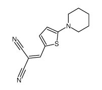 2-[(5-piperidin-1-ylthiophen-2-yl)methylidene]propanedinitrile结构式