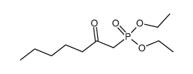 2-Oxoheptylphosphonic acid diethyl ester Structure