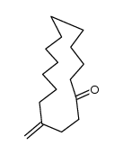 4-Methylen-cyclopentadecanon Structure