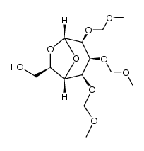 ((1S,2R,3S,4S,5S,7R)-2,3,4-tris(methoxymethoxy)-6,8-dioxabicyclo[3.2.1]octan-7-yl)methanol Structure