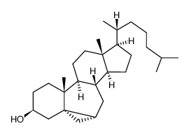 3β-hydroxy-5,6α-cyclopropano-5α-cholestane结构式