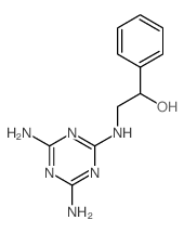 Benzenemethanol, a-[[(4,6-diamino-1,3,5-triazin-2-yl)amino]methyl]- structure