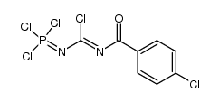 N'-(4-chlorobenzoyl)-N-(trichlorophosphoranylidene)carbamimidic chloride Structure