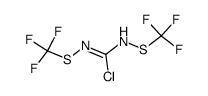 N,N'-bis(trifluoromethylmercapto)-chloroformamidine Structure