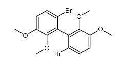 6,6'-dibromo-2,2',3,3'-tetramethoxy-1,1'-biphenyl结构式