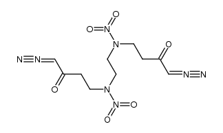 N,N'-(ethane-1,2-diyl)bis(N-(4-diazo-3-oxobutyl)nitramide)结构式