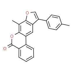 7-methyl-10-(4-methylphenyl)-[1]benzofuro[6,5-c]isochromen-5-one结构式