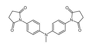 1-[4-[4-(2,5-dioxopyrrolidin-1-yl)-N-methylanilino]phenyl]pyrrolidine-2,5-dione结构式