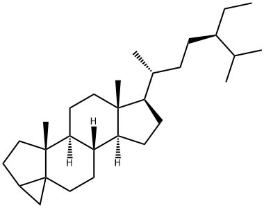 (24r)-24-methyl-3,5-cyclocholestane and (24r)-24-ethyl-3,5-cyclocholestane结构式