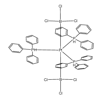 bis(trichloro-l4-boranyl)tris(triphenyl-l5-phosphanyl)platinum Structure