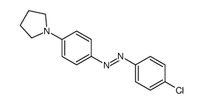 (4-chlorophenyl)-(4-pyrrolidin-1-ylphenyl)diazene Structure