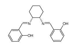 (1R,2S)-cis-N,N'-bis(salicylidene)-1,2-cyclohexanediamine结构式