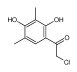 2-chloro-1-(2,4-dihydroxy-3,5-dimethylphenyl)ethanone Structure