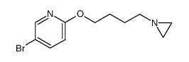 2-[4-(1-aziridinyl)butoxy]-5-bromopyridine Structure