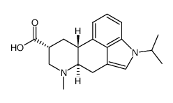 (8β)-6-methyl-1-(1-methylethyl)ergoline-8-carboxylic acid Structure