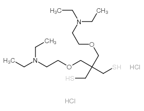 2,2-bis[2-(diethylamino)ethoxymethyl]propane-1,3-dithiol,dihydrochloride Structure