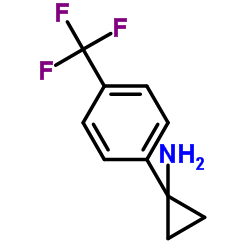 1-(4-(三氟甲基)苯基)环丙胺结构式