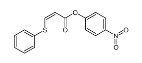 p-nitrophenyl cis-3-phenylsulfanylacrylate Structure