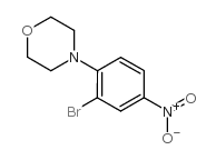 4-(2-溴-4-硝基苯基)吗啉结构式