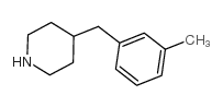 4-[(3-methylphenyl)methyl]piperidine结构式