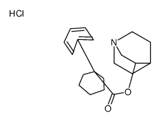 1-azabicyclo[2.2.2]octan-3-yl 1-phenylcyclohexane-1-carboxylate,hydrochloride Structure